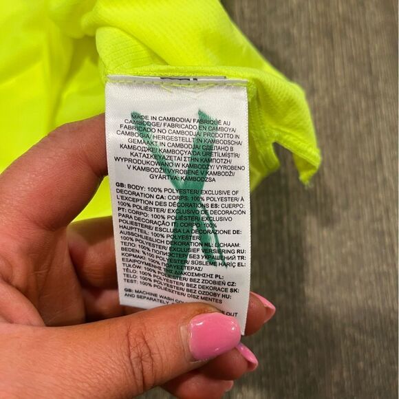 NWOT The North Face Womens Summit Series High Trail Run Short-Sleeve Neon Medium - Picture 3 of 6